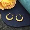 Moda Europeia e Americana Brincos Geométricos Simples de Coração High-End Leve Luxo Versátil Aço Inoxidável Não Desbota Brincos de Nicho
