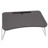 Mesa Portátil para Cama, Mesa Preguiçosa Dobrável com Suporte para Cartão, Mesa de Estudo, Mesa de Escritório, Mesa de Trabalho para Uso Doméstico
