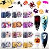 Nueva joyería para uñas de Halloween, calavera de araña, calabaza, parche fino de epoxi para uñas DIY, diamante al por mayor