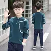 Roupas Infantis Camiseta de Manga Longa Outono para Meninos Camiseta Básica Infantil Primavera e Outono 2026 Novo Estilo Top para Meninos Algodão Puro Tendência