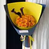 Papel para Embalagem de Flores Rígido Fosco 120g, Material Floral Colorido Espesso de Cor Pura, Papel para Embalagem de Buquê