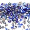 Série de cores contas de vidro cristal 6*12MM furo horizontal gota de água pingente DIY jóias brincos colar material atacado