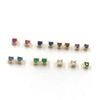 Cobre chapeado ouro 14K quadrado diamante garra fivela diy acessórios de jóias artesanais atacado pulseira brincos acessórios pulseira acessórios