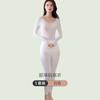 Roupa Íntima Térmica Feminina Camada Base Top Fino Modelador de Corpo Roupas de Outono e Conjunto de Calças para Inverno