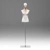 Pin Corte Tridimensional Media Figura Modelo de Terciopelo Accesorios Diseño de Placa para Mujer Maniquí Modelo Estante de Exhibición