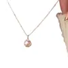 Colar de Prata Esterlina S925 com Pérola e Pedra da Lua para Mulheres, Design de Nicho, Moderno e Elegante, Não Desbota, Acessório de Corrente de Clavícula Empilhável