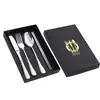 Explosões Transfronteiriças Hashis Conjunto de 4 Peças Garfo Colher Faca de Bife Faca Ocidental Conjunto de Utensílios de Mesa Conjunto de Faca, Garfo e Colher de Aço Inoxidável