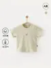 Camisetas de Manga Corta Finas de Verano para Bebés Niños y Niñas, Ropa Infantil de Verano para Niñas de Color Liso con Media Manga, Algodón Puro Grado A
