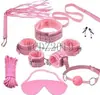 Agente de Productos Sexuales Eróticos para Adultos Franquicia Cuero Felpa Collar para el Cuello Cuerda de Tracción Entrenamiento Juguetes Sexuales para Parejas