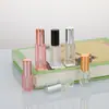 Botella de Perfume de Vidrio Transparente en Stock, Botella con Atomizador Hidratante, Botella de Muestra Cosmética, Botella Portátil de Niebla Fina, Botella de Relleno de Fragancia