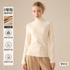 Camada Base Feminina Lyocell Tencel Gola Alta Outono/Inverno 2026 Top Térmico Espesso com Forro de Lã e Seda