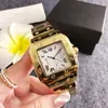 Reloj de Moda Digital Cuadrado Santos Ultradelgado Resistente al Agua Cronógrafo Romano de Tres Ojos Cuarzo Reloj Impermeable para Pareja