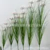 Simulação Sanger Flor Paisagismo Interno Fileira de Grama Artificial Decoração de Flores Grama de Pântano Artificial Grama de Cebola Planta Verde Artificial Atacado