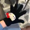 Suministro Directo de Fábrica Nuevos Lindo Castor Pequeño loopy guantes de felpa forro polar coral estudiante montar guantes con dedos femeninos