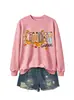 Jardim de infância Amazon eBay moda europeia versátil feminina retrô outono e inverno novo moletom