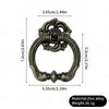 Manija de Anillo para Tirar Hueca Tallada Estilo Europeo Transfronteriza, Manija de Anillo de Agujero Único Decoración Clásica de Cajón, Manija de Anillo Redonda para Decoración del Hogar