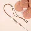 Cordón con colgante de hebilla de paz, cordón de collar dorado, cordón de colgante de alta calidad, cordón de colgante de jade, cordón de cuello ajustable DIY para hombres y mujeres