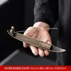Porta-incienso Creativo Estilo Chino Pescador Quemador de Incienso de Madera de Águila para Interior del Hogar Quemador de Sándalo Bandeja Adorno para Quemador de Incienso