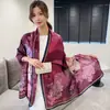 Lenços de Seda Brocado Lijin Novo Estilo com Estampas Variadas, Xales Luxuosos e Elegantes, Lenços de Presente de Alta Qualidade para Mulheres
