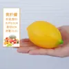 Modelo de fruta de plástico de simulación manzana piña pera melón Hami naranja fruta y verdura falsa accesorios para fotografía alimentos y juego materiales didácticos