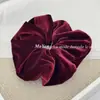 Scrunchie de Veludo Simples Retrô Estilo Coreano Elástico Versátil Elegante Corda de Cabelo Tendência Rabo de Cavalo Flor de Cabelo de Alta Qualidade