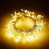 Luces LED de Alambre de Cobre de Venta Caliente Transfronterizas Cadena de Luces de Petardo Decoración Navideña para Patio Jardín Cadena de Luces de Alambre de Cobre de Pie de Ciempiés