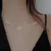 Colar de Aço Titânio para Mulheres, Não Desbota, Tendência 2025 Luxo Leve Nicho Design de Ponta Gargantilha Corrente para Clavícula Estilo Celebridade da Internet