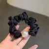 Simple Básico Malla Perla Intestino Delgado Goma para el Cabello Cola de Caballo Alta Moño Banda de Goma Versátil Cuerda para el Cabello Cuerda para la Cabeza Accesorios para el Cabello