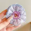 Goma para el pelo con estampado de leopardo marrón para otoño e invierno para mujer, scrunchie elegante y sofisticado para peinados de moño