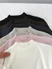Prenda base de cuello medio para mujer con agujeros para los pulgares, ropa interior de otoño e invierno, protección de muñeca a prueba de viento, corte ajustado, adecuada para usar en capas y para ir al trabajo, versátil