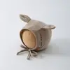 Gorro para Bebé para Primavera y Otoño, Gorro Cortavientos y Cálido con Protección para las Orejas para Recién Nacidos, Lindo Gorro de Correa con Dibujos Animados para Niños y Niñas, Protege la Fontanela