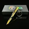 Colgante llavero temático del juego Delta Force, con una versión miniatura del modelo de arma Estrella del Norte, un artículo decorativo y un pequeño regalo