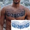 Pegatina de Tatuaje de Cofre de Flores de Hierbas Especiales Transfronterizo Pegatina Grande para el Pecho Tatuaje Semi-permanente Resistente al Sudor