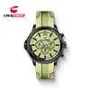 Novo Relógio de Pulso Masculino Retro Escala Silicone Pulseira Casual Esportivo Três Olhos Decorativo Luminoso Transfronteiriço Dropshipping