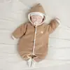 Mamelucos para Bebé, Ropa de Otoño e Invierno para Recién Nacidos, Pijamas Cálidos de Terciopelo para Hombre y Mujer, Ropa de Exterior para Niños Pequeños, Ropa de Invierno para Bebé