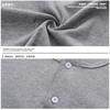 Ins Marca Nacional de Moda Original Cuello Henry Simple Fresco Limpio Ajuste Delgado Versión Pequeña Camiseta de Manga Corta para Hombres y Mujeres Ins