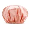 Gorro de ducha reutilizable impermeable protección del cuero cabelludo gorro de ducha para mujer gorro de ducha grande para mujeres y hombres