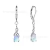 Brincos de Pedra da Lua em Forma de Gota para Mulheres, Diamante Super Feérico em Forma de Pera, Elegantes e Versáteis