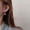 Aretes de Plata Esterlina S925 Únicos de Corazón para Reparar Corazón Roto para Mujer Nicho Lujo Accesible Diseño de Alta Gama Sentido del Diseño