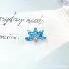 Pendientes de Titanio F-136 Aleación de Titanio Circonia Flor de Loto G23 Titanio Rosca Interna Circonia Labret Piercing Joyería Cabeza