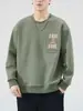 Sudadera para hombre para primavera, otoño e invierno 2026, nueva marca de moda, cuello redondo, top casual de manga larga, corte holgado, sudadera versátil para hombre