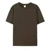 Camiseta de manga corta 100% algodón puro para hombre, unisex, corte holgado casual, camiseta lisa de color sólido de 210g, camiseta publicitaria