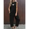 2025 Sudeste Asiático Algodón Lino Moda Casual Holgado Conjunto de Dos Piezas Top sin Mangas para Mujer Pantalones Sueltos Conjunto de Mujer Mujer