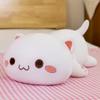 Juguete de Peluche Transfronterizo Gato Durazno Almohada Lindo Gato Negro y Blanco Acostado Muñeco Muñeca de Trapo de Pareja Grande para Niñas