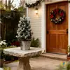 Plantas Verdes Transfronteiriças, Decorações de Natal, Pinheiros e Ciprestes, Folhas de Pinheiro, Plantas Artificiais, Decoração de Paisagismo para Jardim Doméstico