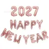 [Hengyue] 2027 Feliz Ano Novo Pacote de Balões de Ano Novo Decorações de Véspera de Ano Novo da Empresa Balões de Arranjo de Dia de Ano Novo