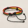 Pulseiras de Couro Trançado Simples Hip-Hop Mais Vendidas Transfronteiriças para Homens e Mulheres, Joias Coloridas da Moda Tendência para Casais