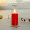 Luz de Vela Digital LED Tipo Bala Jantar à Luz de Velas Roteiro Layout de Atmosfera de Assassinato Adereços Vela com Controle Remoto Criativo