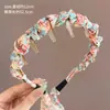 Diadema de Cinta Floral para Mujer 2026 Nuevo Estilo Diadema de Corona Alta para Uso Diario Goma para el Cabello Pinza Trenzada Integrada Accesorio para el Cabello