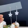 Pendientes de Estrella Novedosos Versátiles Simples Suaves de Aguja de Plata S925 Diseño de Nicho Exquisitos Dulces Pendientes de Hada